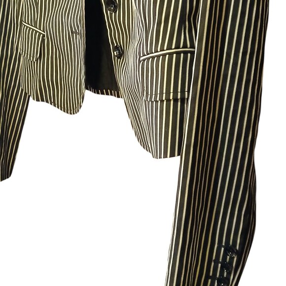 GUESS Black & White Stripe Jacket (NWOT) - Picture 5 of 8